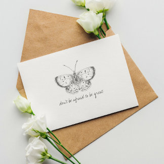 Monarch Vintage Wasserfarben Schmetterling Postkarte