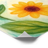 MonarchDaisyGarten Poster (Ecke)