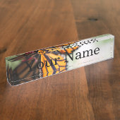 MonarchDanaus Plexippus Namensplakette (Seite)