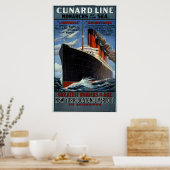 Monarchen der Cunard Line Poster (Küche)