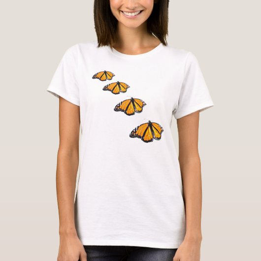 Monarchen fliegen T-Shirt (Vorderseite)