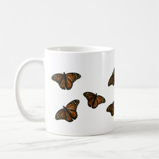 Monarchen fliegen weg kaffeetasse (Links)