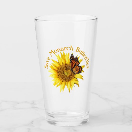 Monarchen-Schmetterlinge, Monarch auf einer Sonnen Glas (Vorderseite)