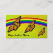 Monarchen u. Regenbogen-kundengerechte Visitenkarte (Rückseite)