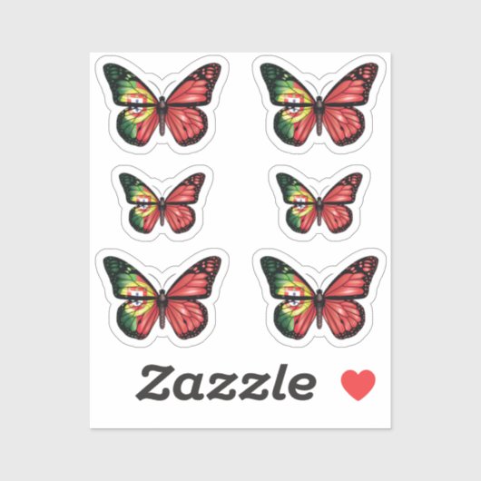 Monarchfahne Aufkleber (Blatt)