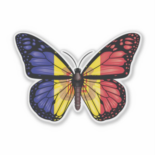 Monarchfahne Aufkleber (Vorderseite)