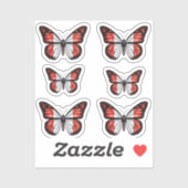 Monarchfahne Aufkleber (Blatt)