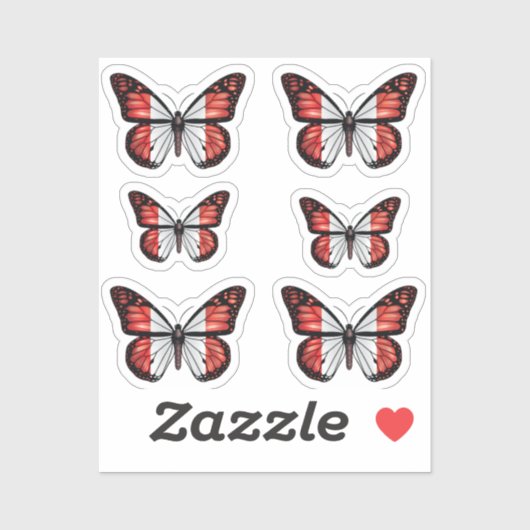 Monarchfahne Aufkleber (Blatt)