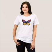 Monarchfahne Tri-Blend Shirt (Vorderseite voll)