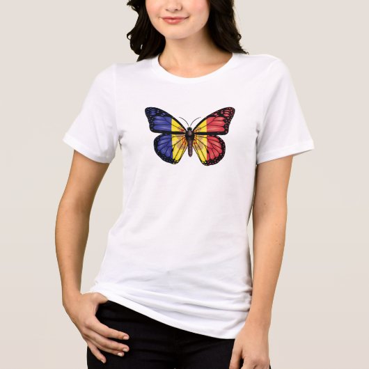 Monarchfahne Tri-Blend Shirt (Vorderseite)