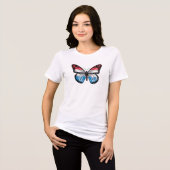 Monarchfahne Tri-Blend Shirt (Vorderseite voll)