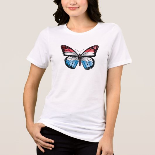 Monarchfahne Tri-Blend Shirt (Vorderseite)