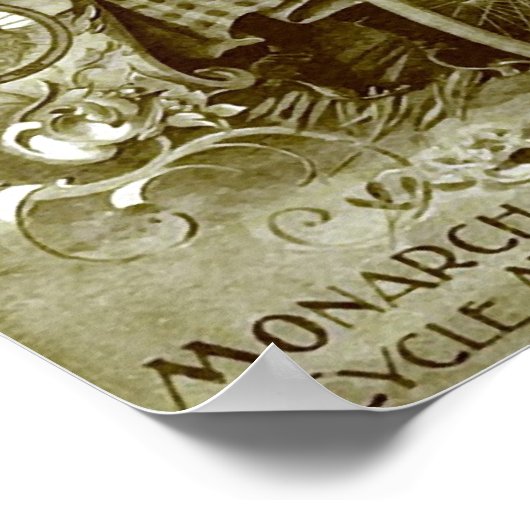 Monarchfahrräder Poster (Ecke)