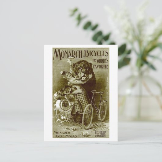 Monarchfahrräder Postkarte (Stehend Vorderseite)