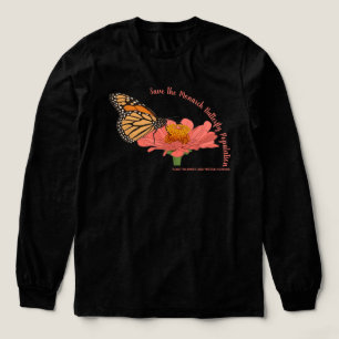 Monarchfalter auf einer Zinnia Tri-Blend Shirt