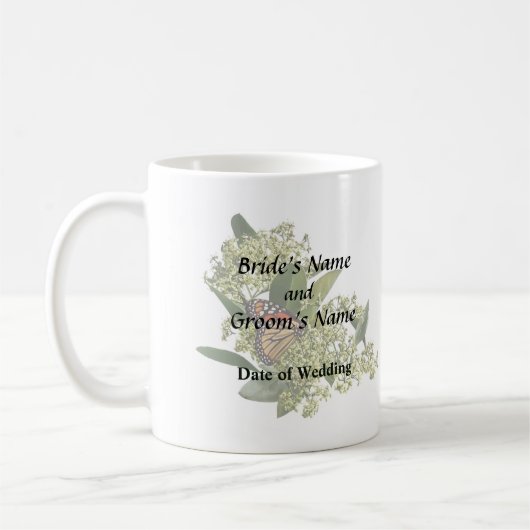 Monarchfalter auf Euonymus Kaffeetasse (Links)