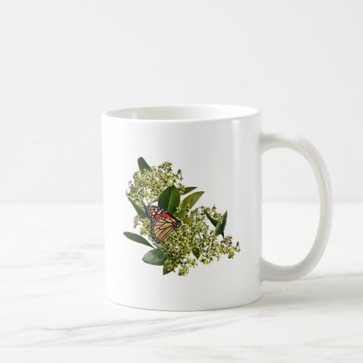 Monarchfalter auf Euonymus Kaffeetasse (Rechts)