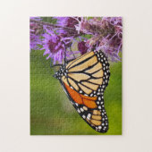 Monarchfalter auf Liatris Puzzle (Vertikal)