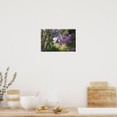 Monarchfalter auf violetten Blumen Poster (Küche)