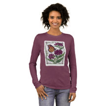 Monarchfalter auf violetter Seidenpflanze