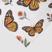 Monarchfalter-Blumenmuster Seidenpapier (Ausschnitt)