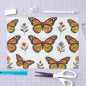 Monarchfalter-Blumenmuster Seidenpapier (Handwerk)