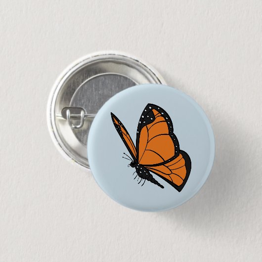 Monarchfalter Button (Vorne & Hinten)
