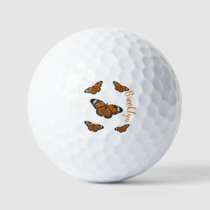 Monarchfalter Cartoon-Illustration Golfball