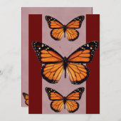 Monarchfalter-Einladungen Einladung (Vorne/Hinten)