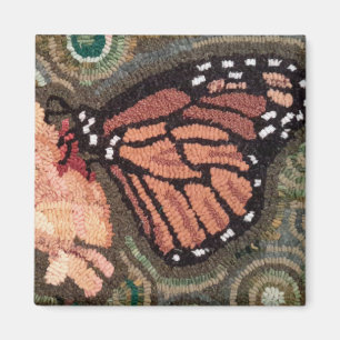 Monarchfalter gehakter Wolldecke-Magnet Magnet