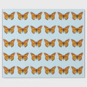 Monarchfalter Geschenkpapier (Flach)