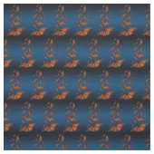 Monarchfalter-Gewebe (Licht/dunkelblaue) Stoff (Muster)