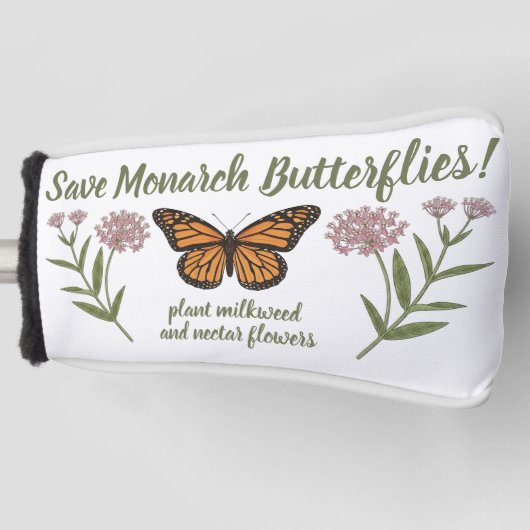 Monarchfalter Golf Headcover (Vorderseite)