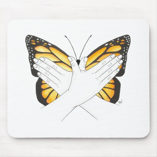 Monarchfalter in ASL Mousepad (Vorne)