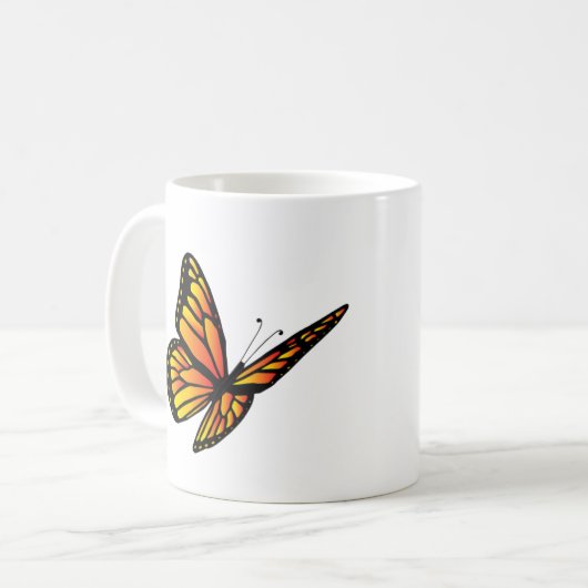 Monarchfalter Kaffeetasse (Vorderseite Links)