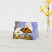 Monarchfalter Karte (Gelbe Blume)