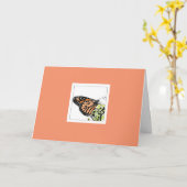 Monarchfalter (koloriert) karte (Gelbe Blume)
