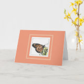 Monarchfalter (koloriert) karte (Gelbe Blume)