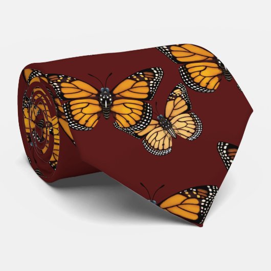 Monarchfalter Krawatte (Gerollt)