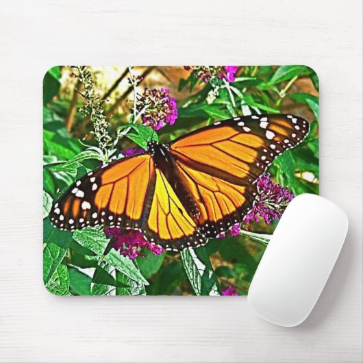 Monarchfalter-Mausunterlage Mousepad (Mit Mouse)