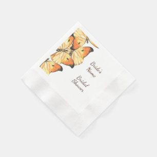 Monarchfalter Orange Brautparty Serviette
