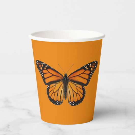 Monarchfalter Pappbecher (Vorderseite)