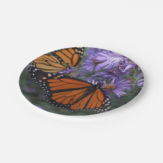 Monarchfalter Pappteller (Schrägansicht)