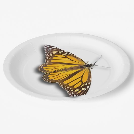 MONARCHFALTER PAPPTELLER (Schrägansicht)