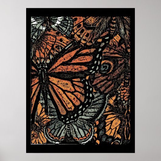 Monarchfalter Poster (Vorne)