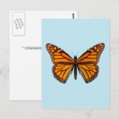 Monarchfalter Postkarte (Vorne/Hinten)