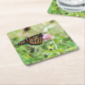 Monarchfalter Rechteckiger Pappuntersetzer (angewinkelt)