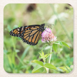 Monarchfalter Rechteckiger Pappuntersetzer