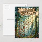 Monarchfalter-Reservat Mexiko Postkarte (Vorne/Hinten)