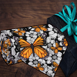 Monarchfalter Schmetterlinge Blumen Floral Krawatt Krawatte